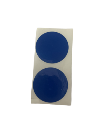 Stickers effen donkerblauw p/500st 30mm