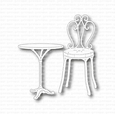 Stans Café stoel & tafel 105x5mm p/st