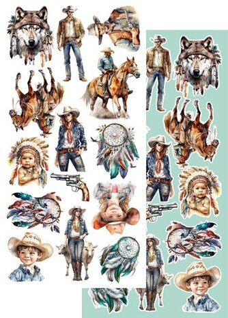 Extras set Dream Catcher Wild West 15x30.5cm p/12vel