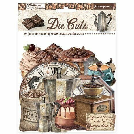 Die cuts Coffee and Chocolate p/53st