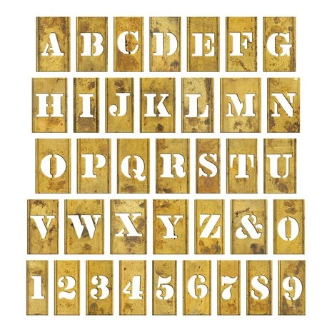 Stencil Chips Mini Idea-ology p/set