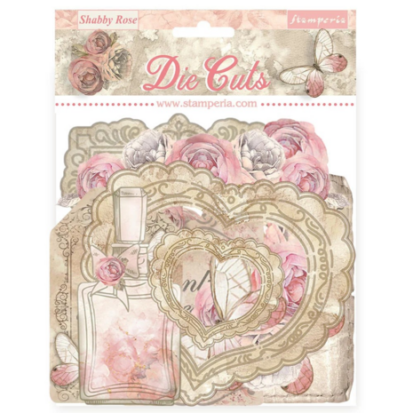 Die cuts SHabby Rose p/42st