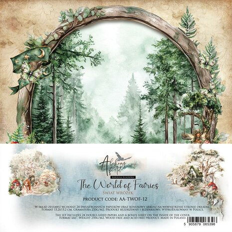 Paper pad The World of Fairies 15x15cm p/24vel