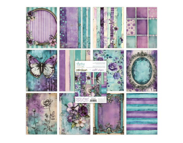Art Journal Paper Pad 15x20cm Violet Whispers p/24vel