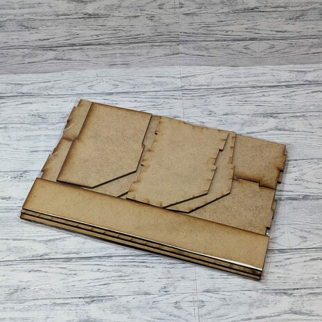 Houten ATC koffer voor kaartjes