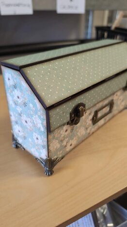 Houten ATC koffer voor kaartjes
