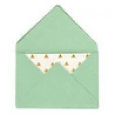 Envelop mintgroen 4.4x3cm p/10st met kaartje klein