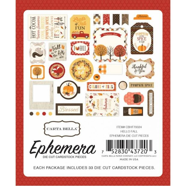 Ephemera Hello Fall p/set