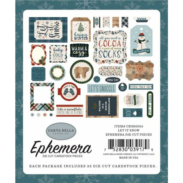 Ephemera Let It Snow p/set