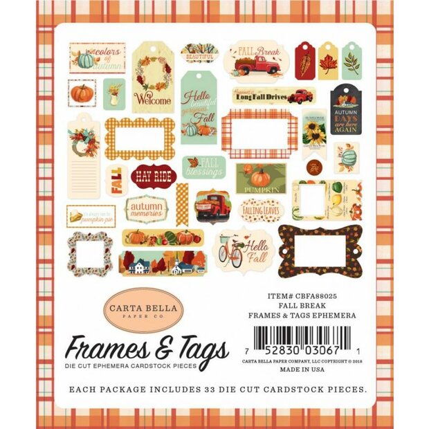 Frames &amp; Tags Fall Break p/set