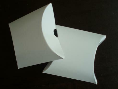 Gondeldoos wit 8.5x8.5x3cm p/5st kussendoos