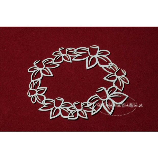 Chipboard Daffodil frame p/st