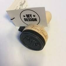 Stempel ronde My Design 3cm p/st hout