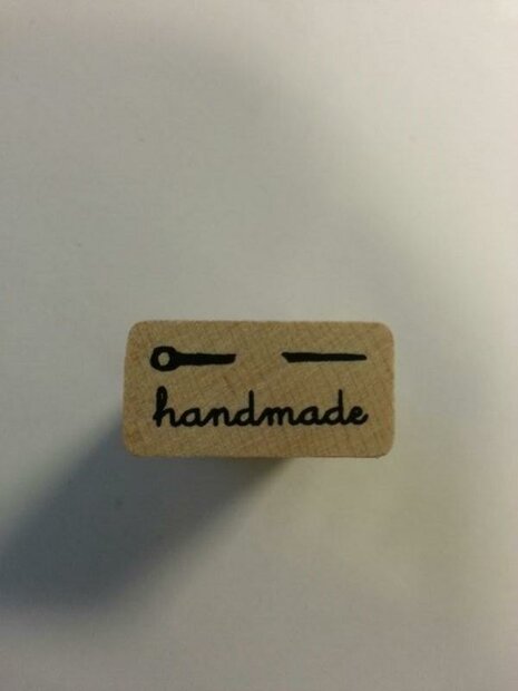 Stempel handmade met naald p/st hout