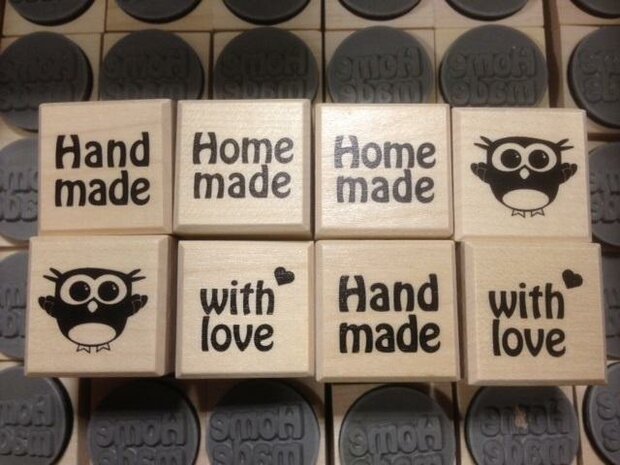 Stempel Handmade VET p/st hout