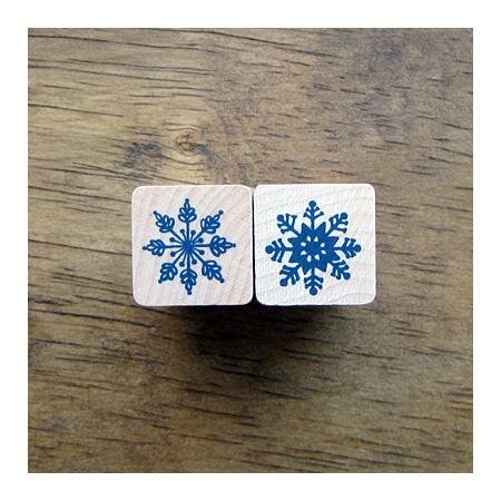 Stempel  ijsster klein dicht 1.7x1.7cm p/st hout