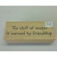 Stempel tweedehands nr27 the dull of winter 9x3.5cm p/st hout