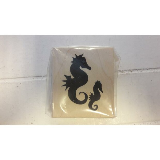 Stempel Zeepaard 3.1x4.3cm p/st hout