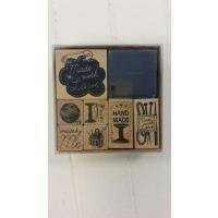 Stempelset p/7st hout