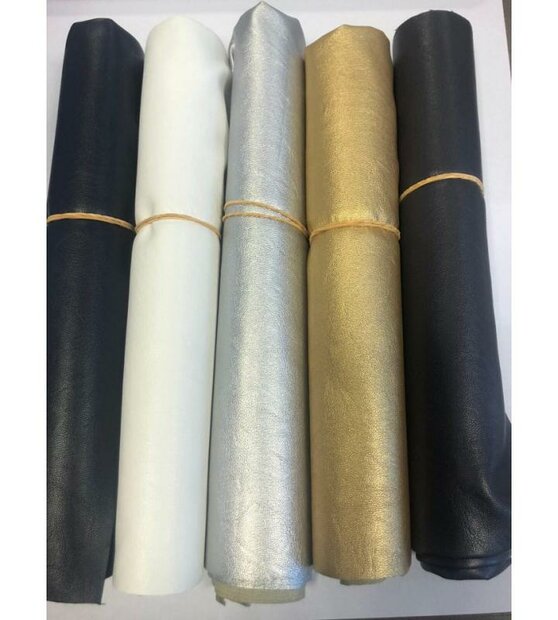 Leer wit 50x70cm p/st imitatie