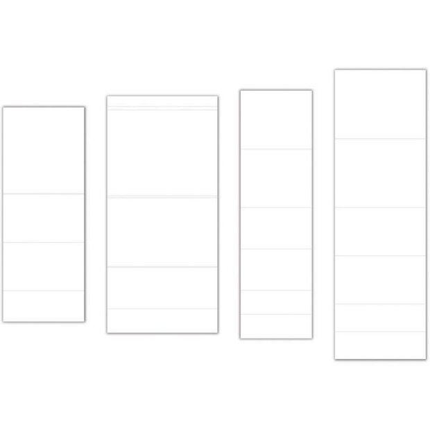 Inleg Heartfelt boek B p/4st wit