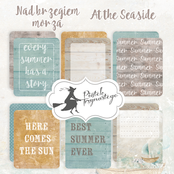 Journaling cards At the Seaside 7.5x10cm p/6st