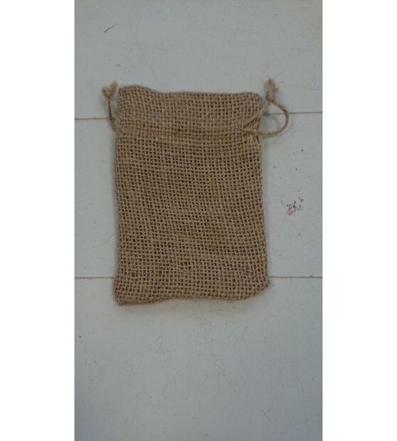 Jute zakken 9x12cm p/st mooie kwaliteit