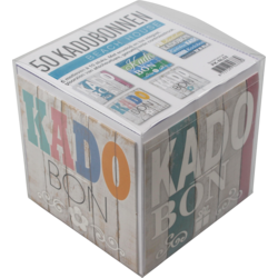 Kadobonnen beach assorti 13x13cm 5st