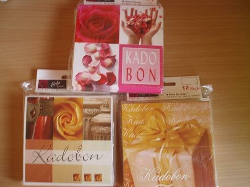 Kadobonnen INTERIEUR p/12st geel