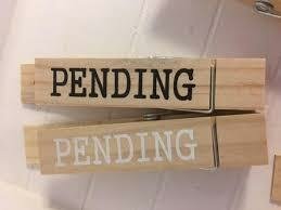 Knijper &quot;PENDING&quot; wit 18x2.5x2.5cm p/st hout 