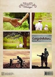 Knipvel A4 Decoupage vintage father &amp; son p/vel