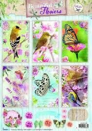 Knipvel nr.1368 A4 Beautiful Flowers p/vel