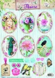 Knipvel nr.1371 A4 Beautiful Flowers p/vel