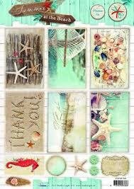 Knipvel nr.1340 A4 Summer at the beach p/vel