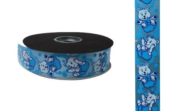 Krullint beer 34mm p/100mtr blauw