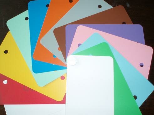 Labels aquablauw PVC 64x118mm p/100st plastic