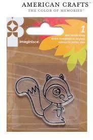 Clear stamp give thanks squirrel p/st