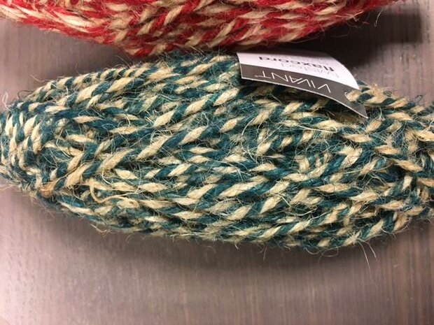 Flaxkoord blauw/creme 3.5mm p/25mtr 