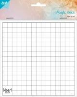 Acryl bloc 15x15cm voor clear stempels groot p/st