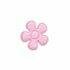 Bloemen roze stof effen 20mm p/4st