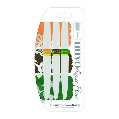 Aqua flow pens autumn woodland p/st