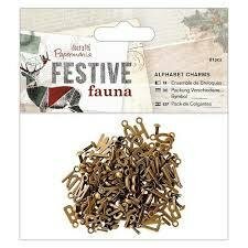 Bedel Alfabet met oogjes 10mm p/81st 