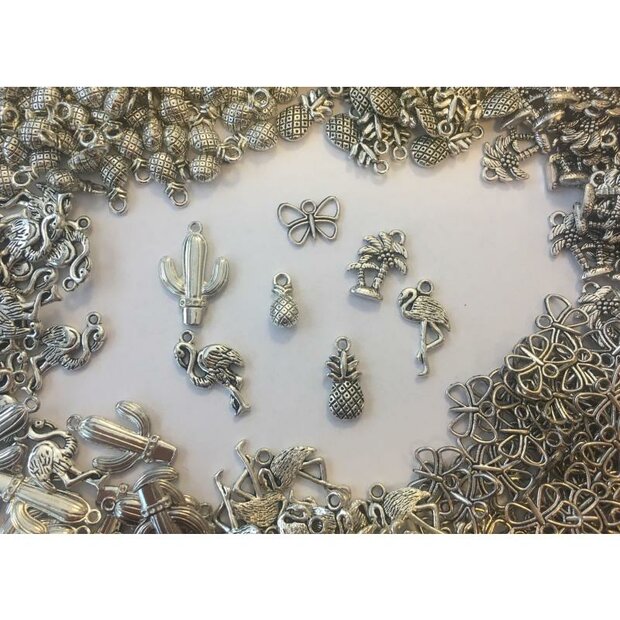 Bedel zilver ananas bol p/st 