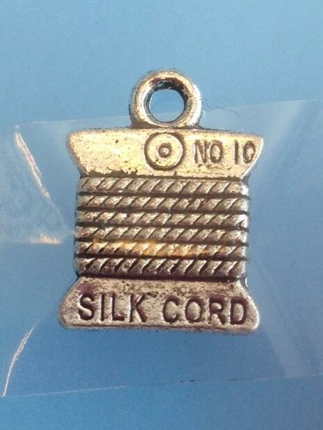 Bedel zilver borduurzijde 15x11mm p/st 