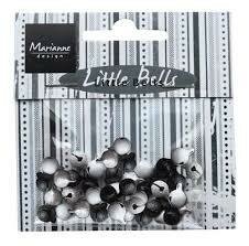 Belletjes zwart/wit p/32st