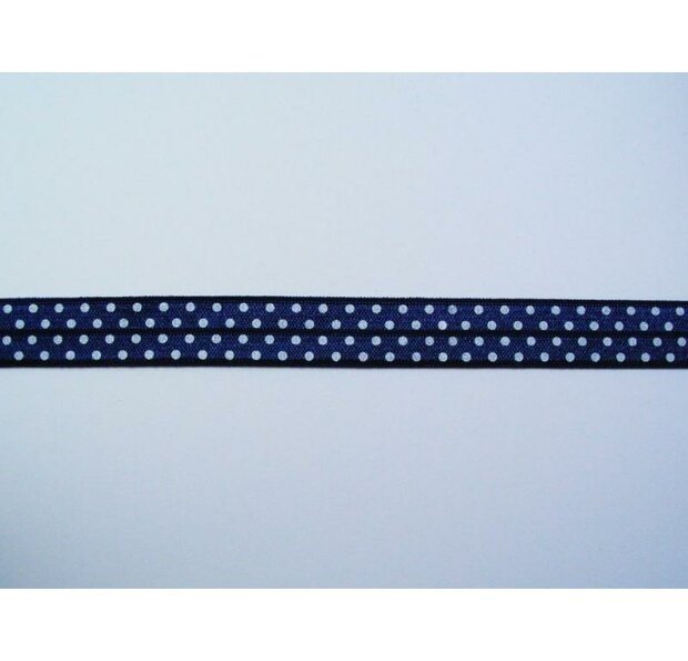 Lint donkerblauw 20mm p/mtr Biasband 