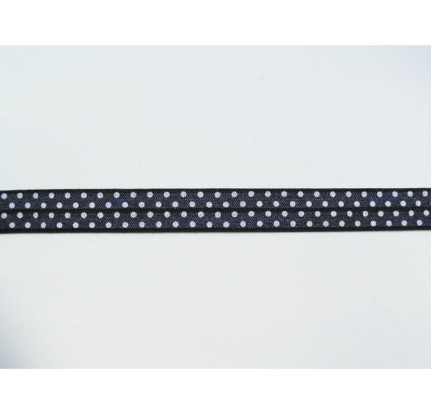 Lint donkergrijs 20mm p/mtr Biasband 