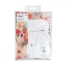 Bloemen sjabloon xl roos zelf maken met crepe papier p/set