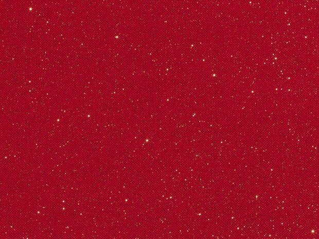 Boekbinderslinnen rood magic sparkle 40x48cm