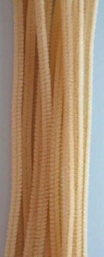 Chenille draad 0.6x30cm p/20st perzik